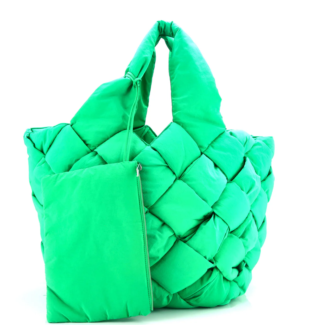 Cassette Paper Tote Intrecciato Nylon - Deep Luxury
