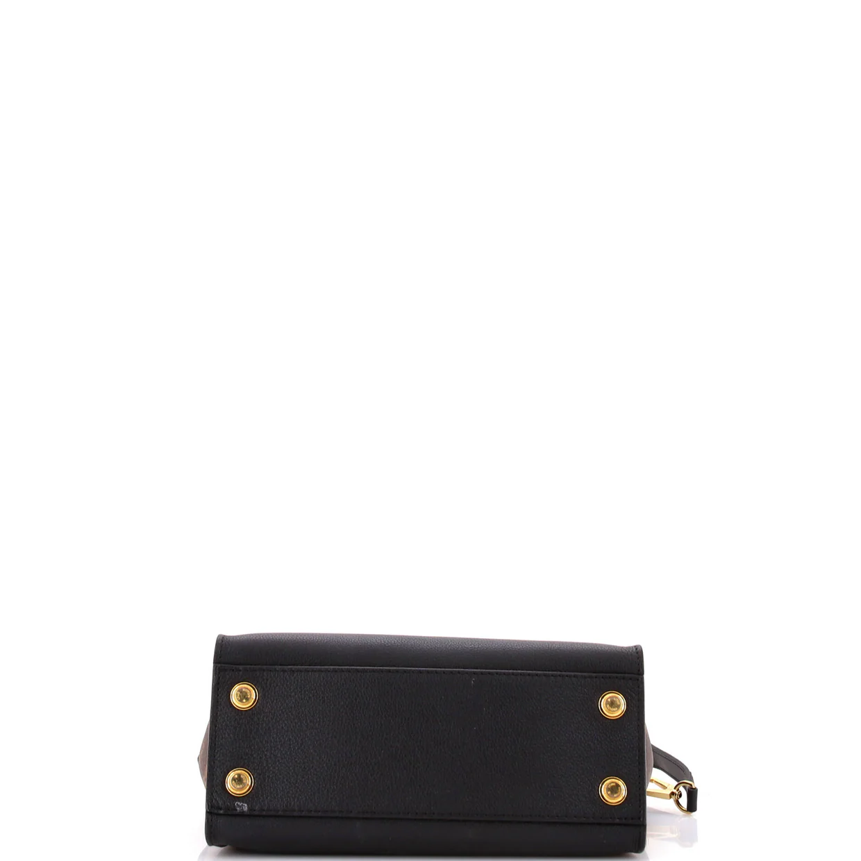 On My Side Tote Leather with Monogram Canvas PM - Deep Luxury