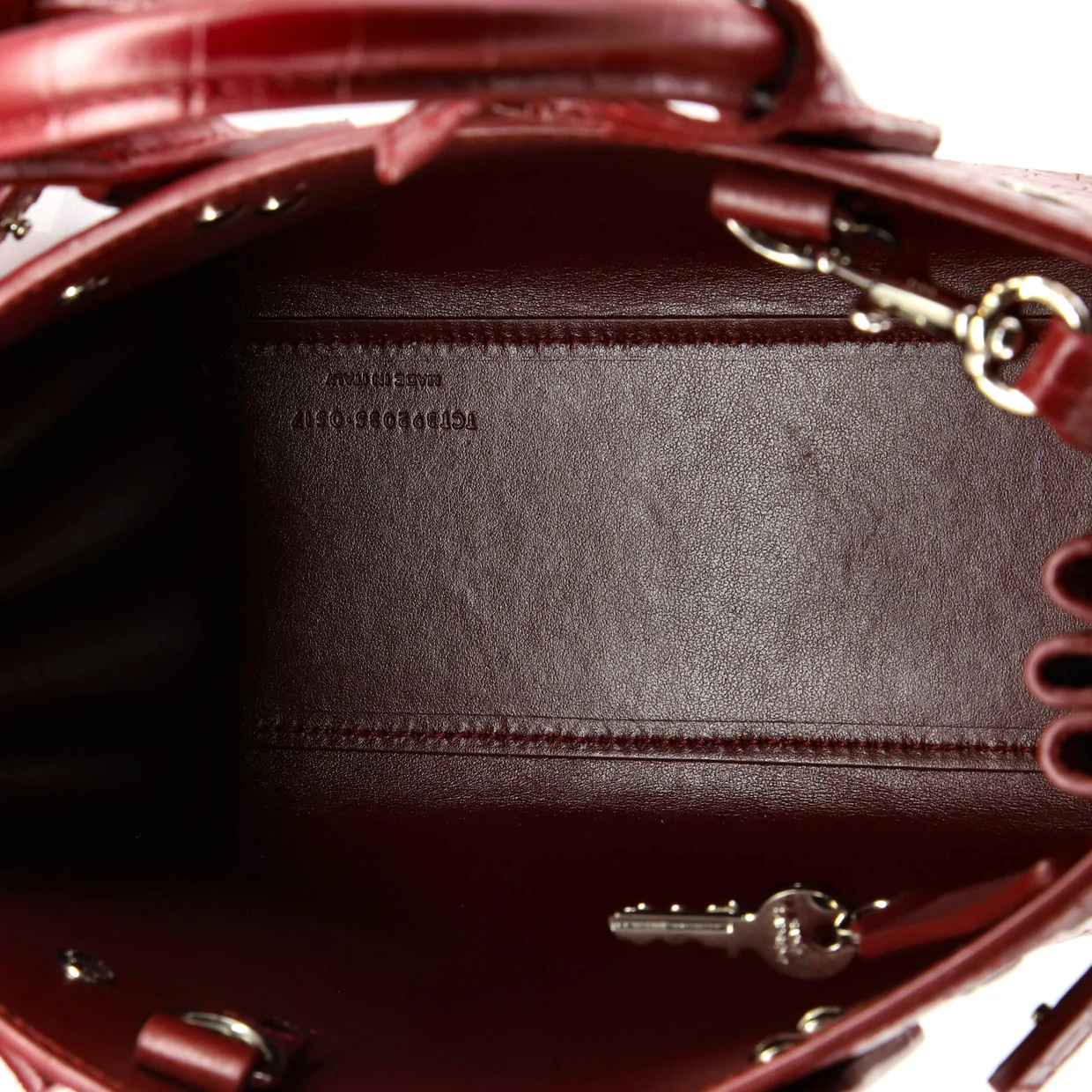 Sac de Jour NM Bag Crocodile Embossed Leather Baby - Deep Luxury