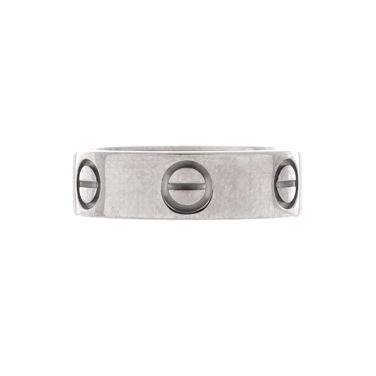Love Band Ring 18K White Gold - Deep Luxury
