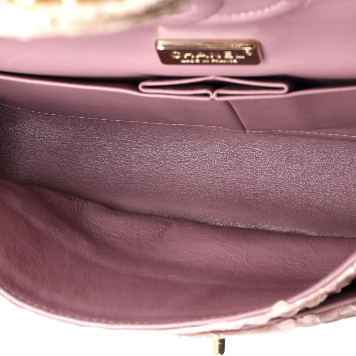 Classic Double Flap Bag Iridescent Python Medium - Deep Luxury