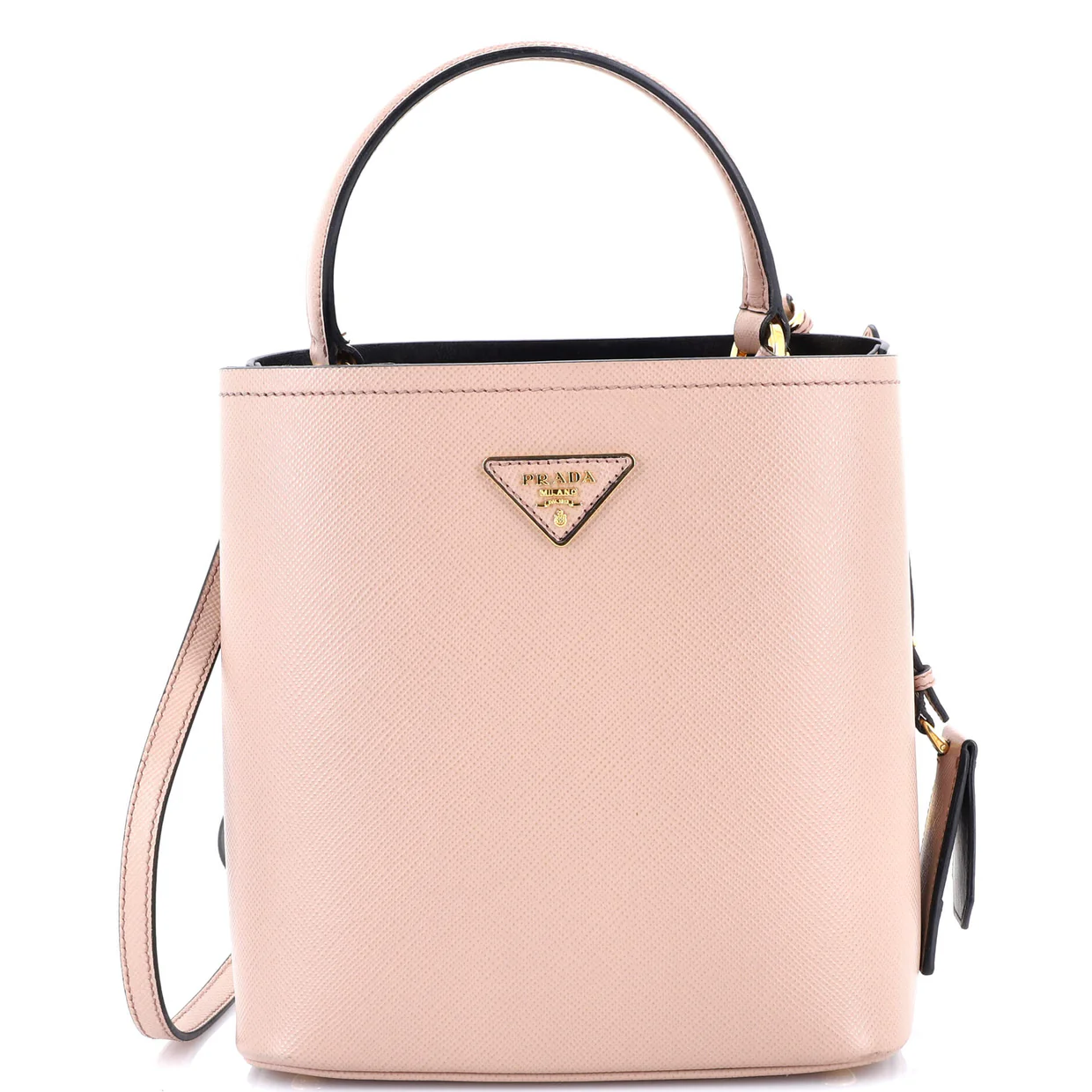 Panier Bucket Bag Saffiano Leather Medium - Deep Luxury