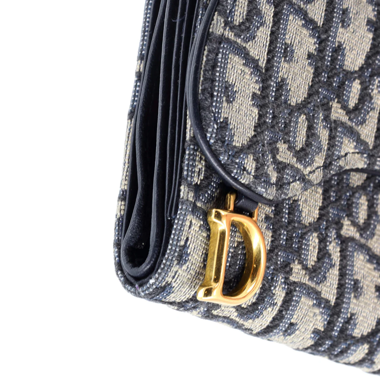 Saddle Flap Wallet Oblique Canvas Mini - Deep Luxury