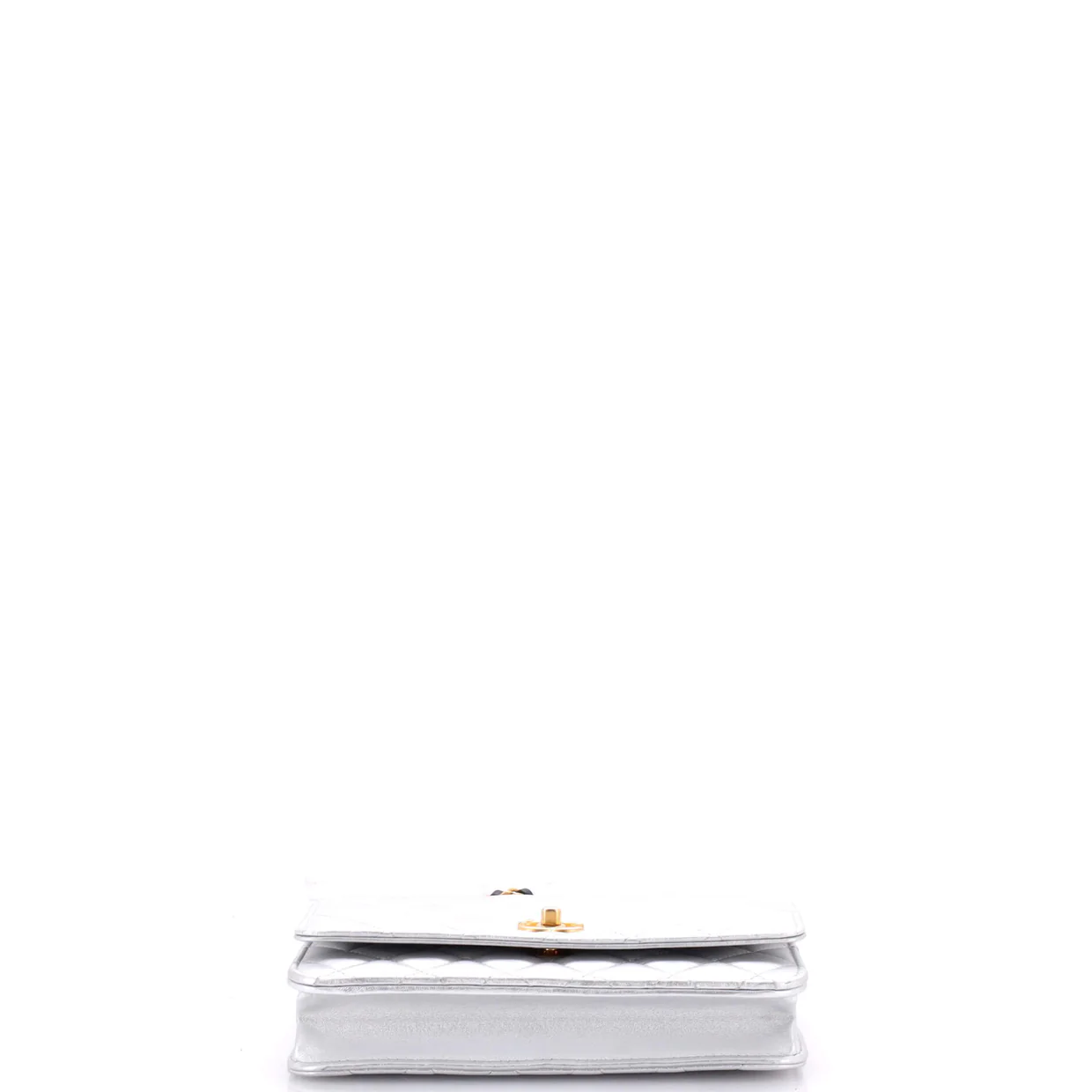 Pick Me Up Logo Handle Wallet on Chain Quilted Lambskin - Deep Luxury