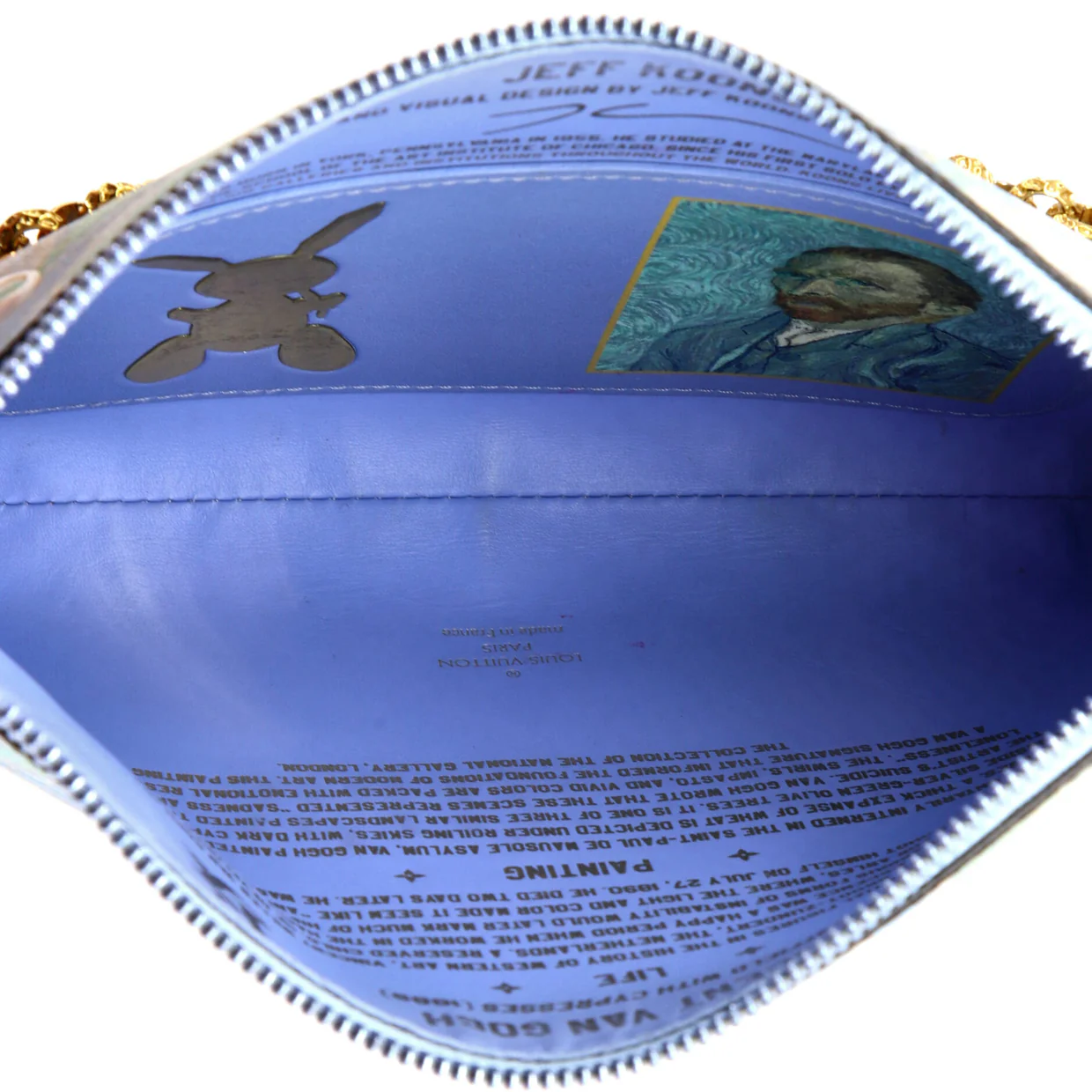 Pochette Clutch Limited Edition Jeff Koons Van Gogh Print Canvas - Deep Luxury