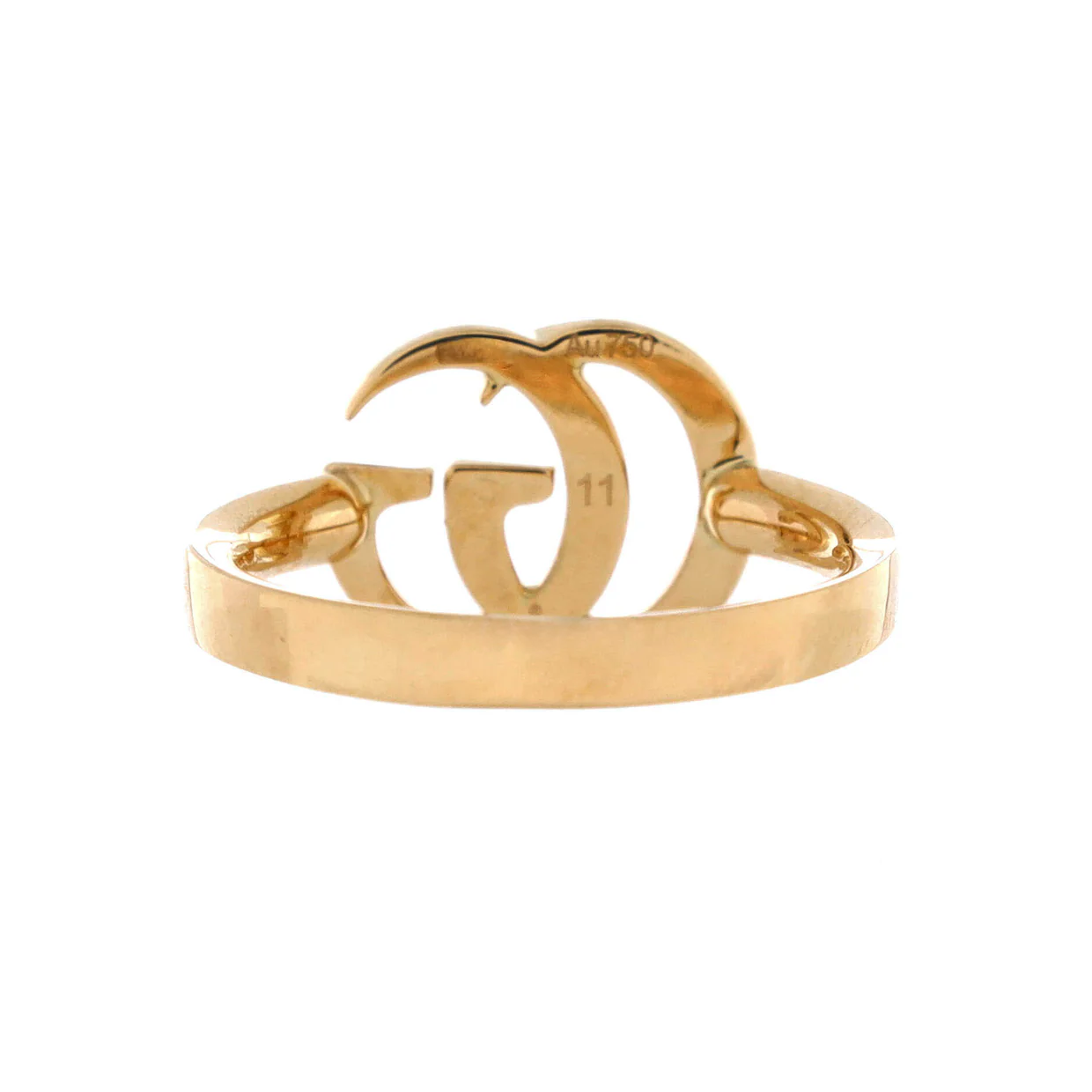 Running G Signet Ring 18K Yellow Gold - Deep Luxury