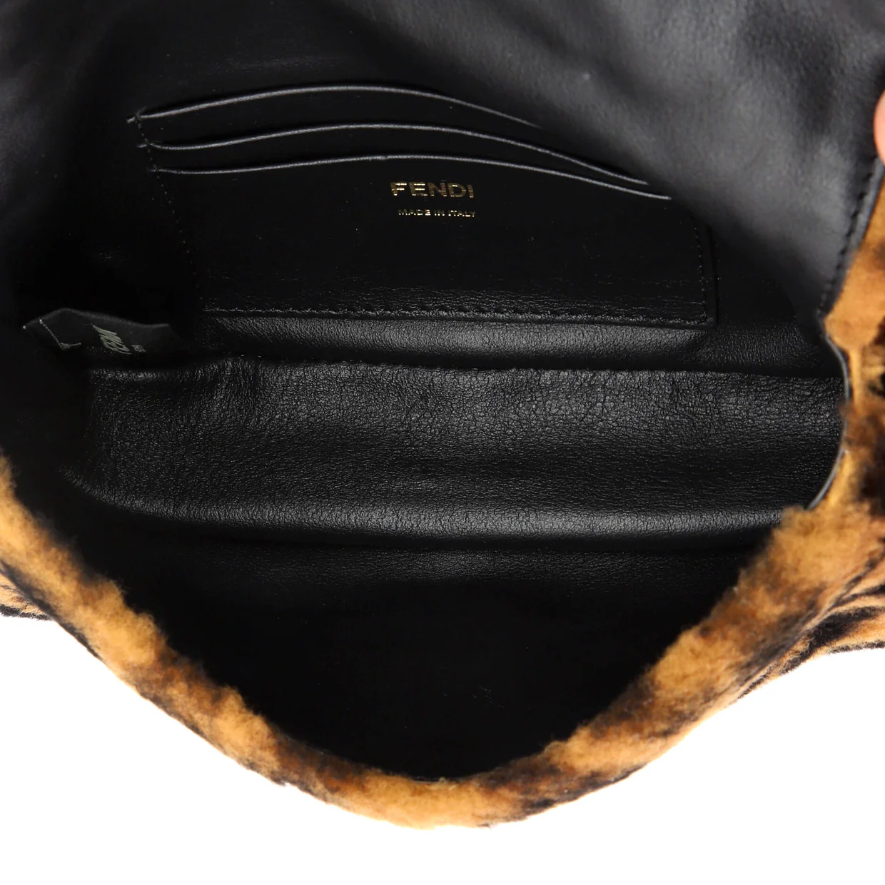 Baguette NM Bag Zucca Shearling Mini - Deep Luxury