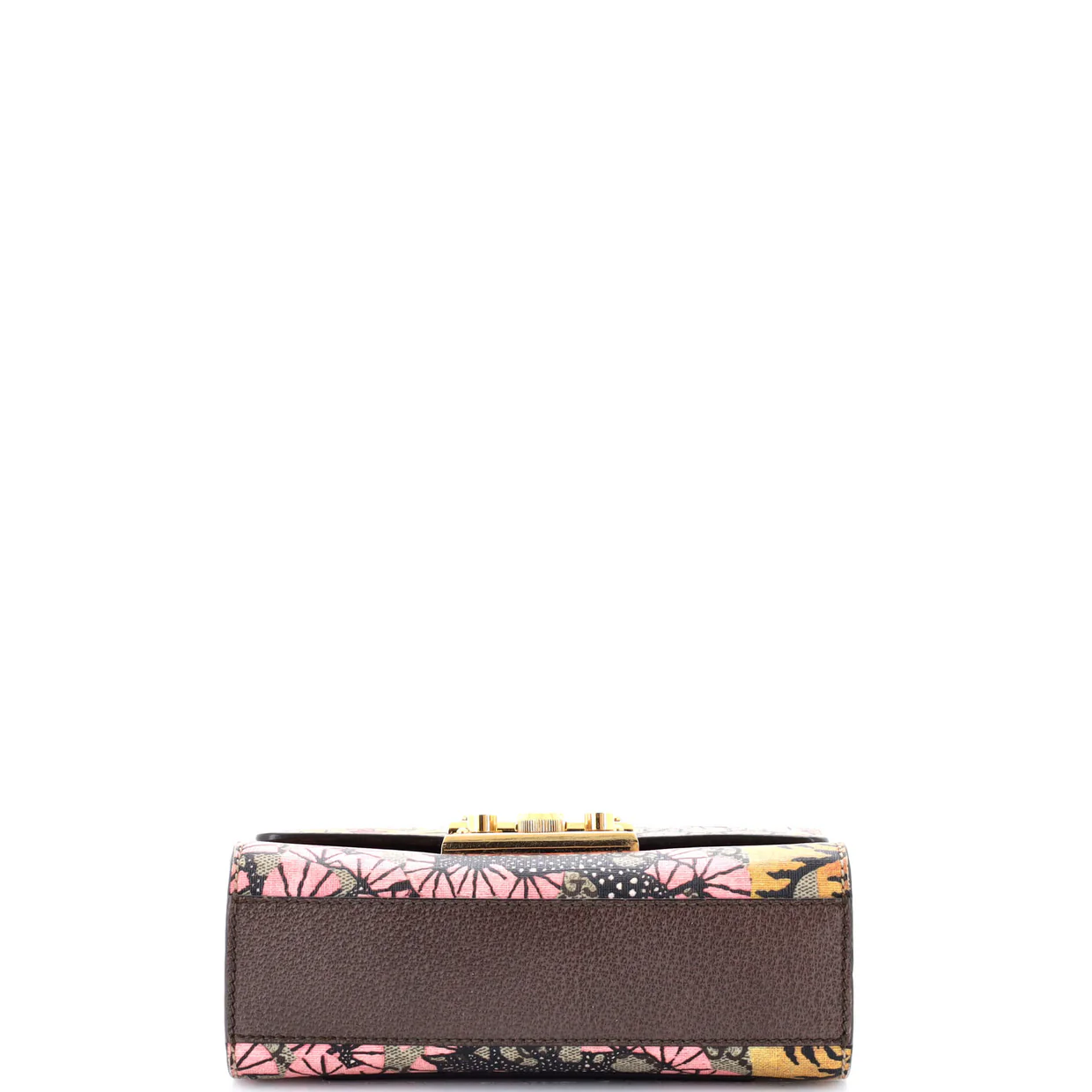 Padlock Shoulder Bag Bengal Print GG Coated Canvas Small - Deep Luxury