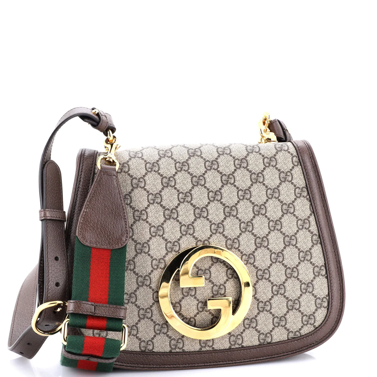 Blondie NM Top Handle Bag GG Coated Canvas Medium - Deep Luxury