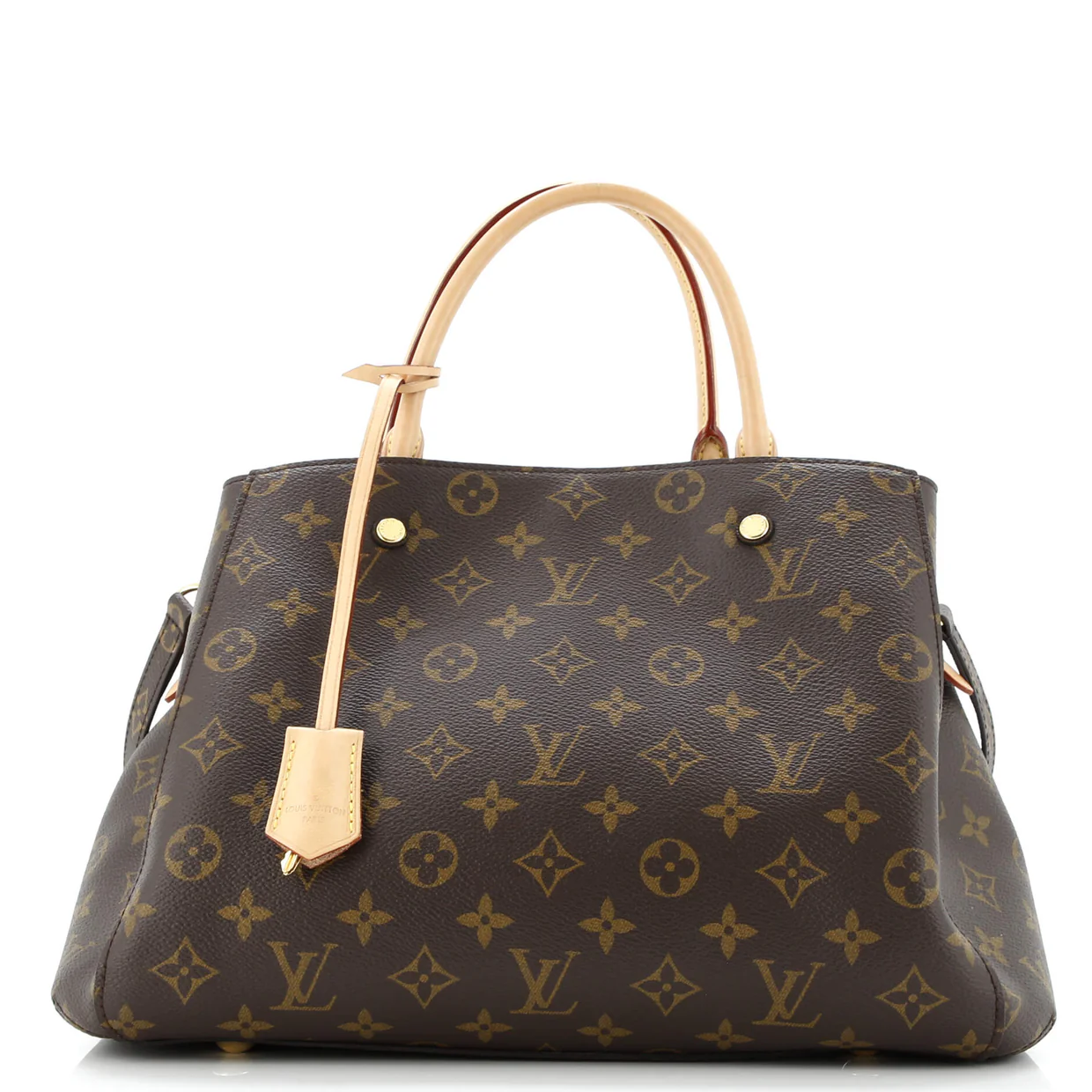 Montaigne Handbag Monogram Canvas MM - Deep Luxury