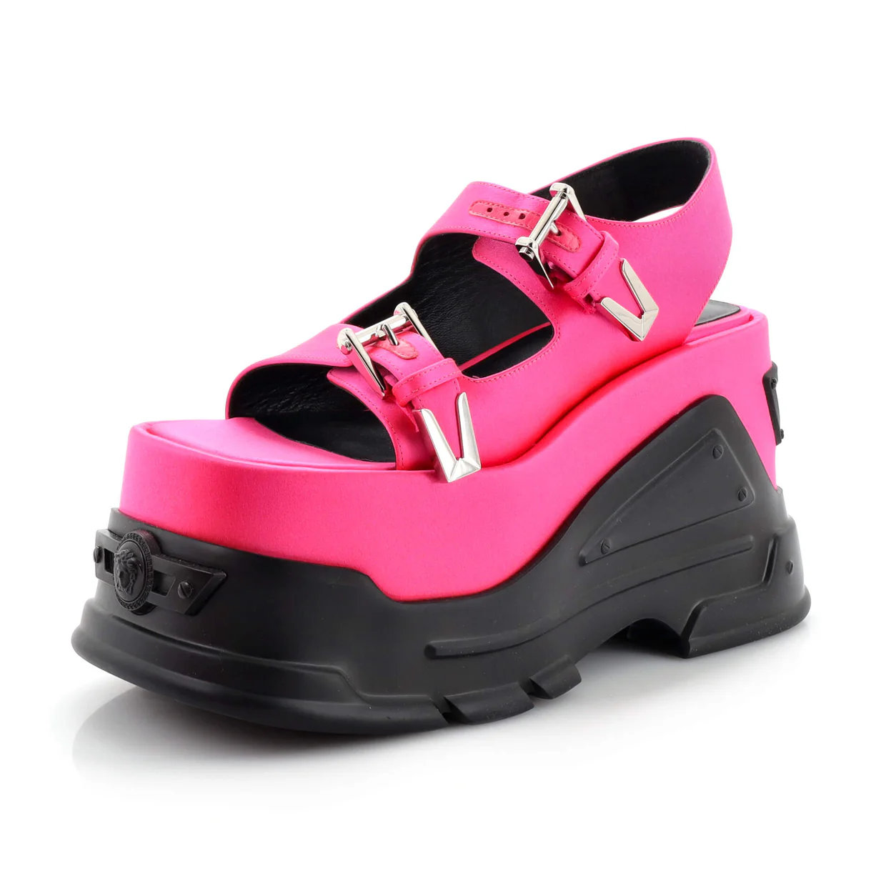 Women's Medusa Anthem Platform Sandals Satin - Deep Luxury
