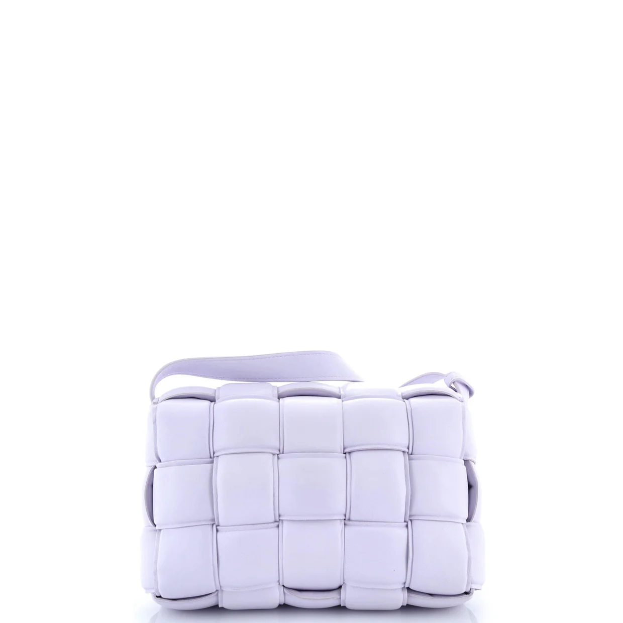 Cassette Crossbody Bag Padded Maxi Intrecciato Leather - Deep Luxury