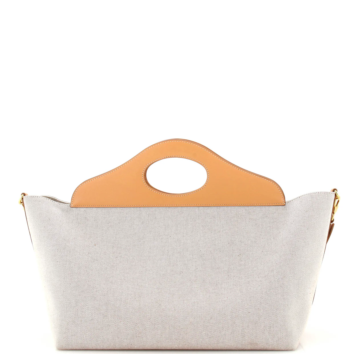 Soft Pocket Tote Canvas with Leather Medium - Deep Luxury