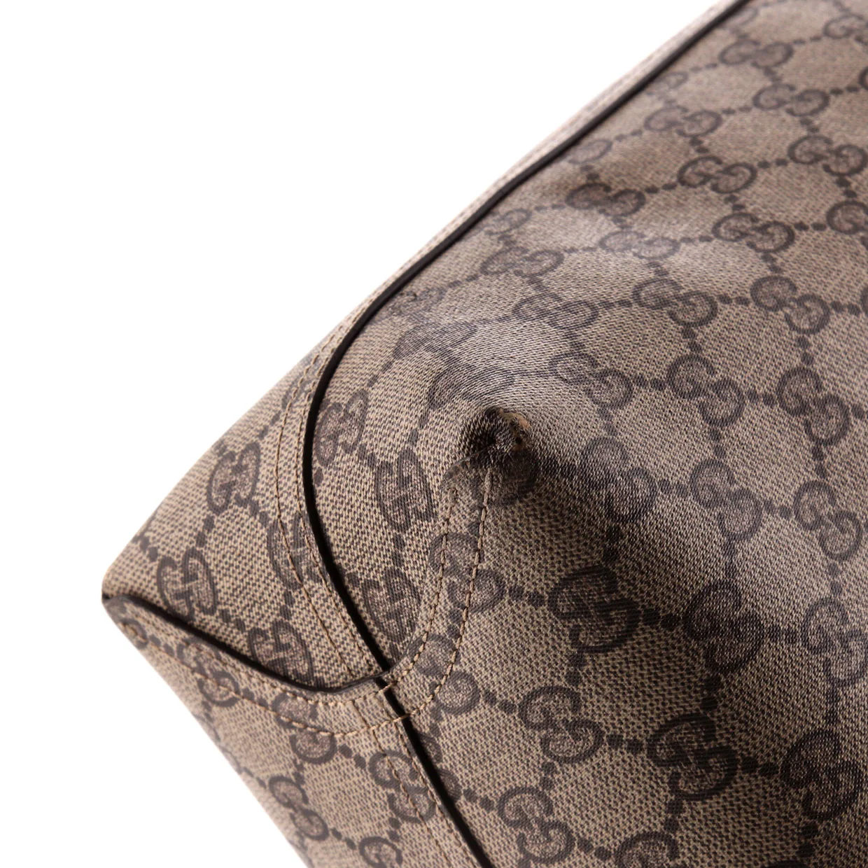 Reversible Tote GG Print Leather Small - Deep Luxury