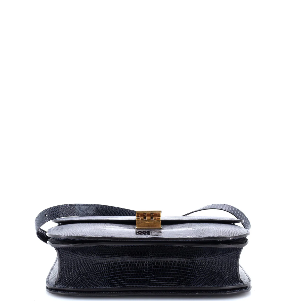 Classic Box Bag Lizard Medium - Deep Luxury