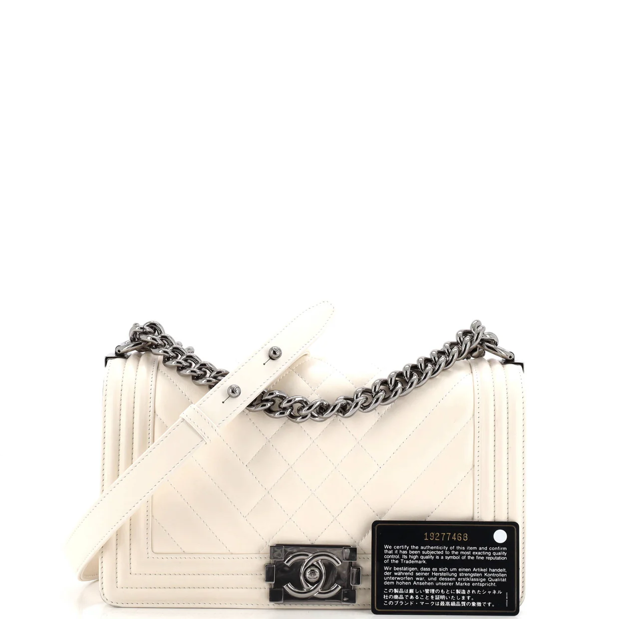 Boy Flap Bag Chevron Lambskin Old Medium - Deep Luxury