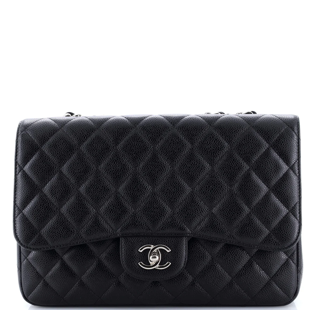 Vintage Classic Single Flap Bag Quilted Caviar Jumbo - Deep Luxury