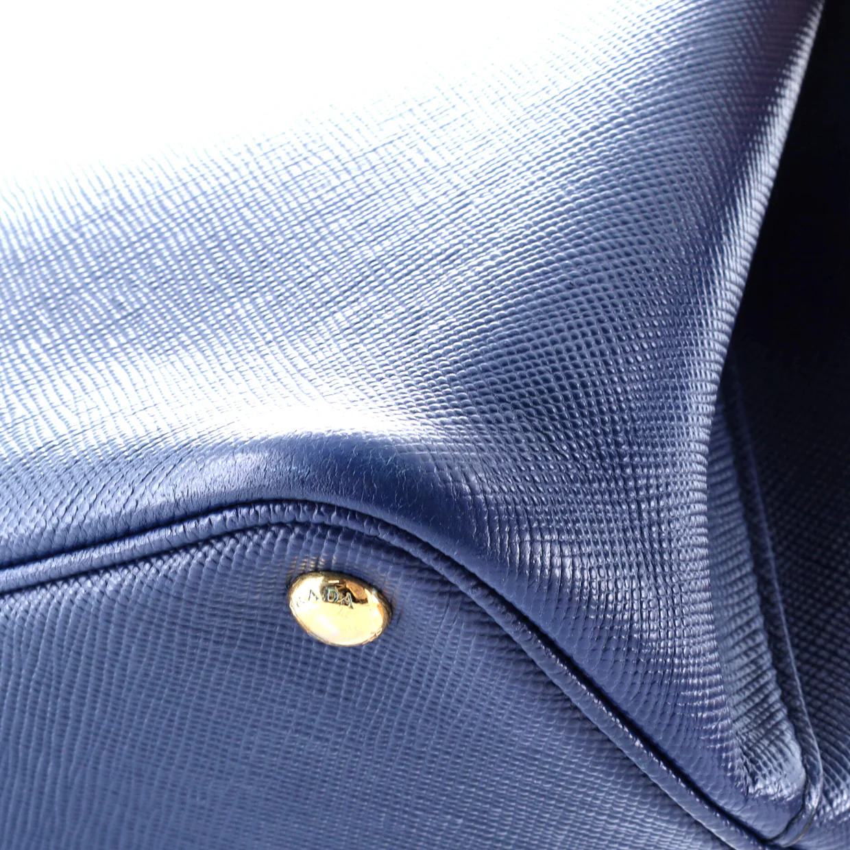 Cuir Double Tote Saffiano Leather Medium - Deep Luxury