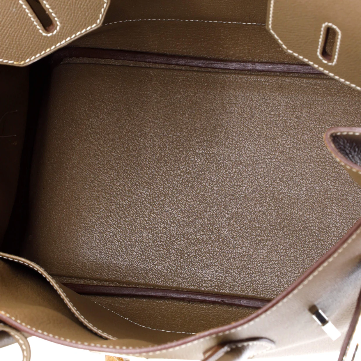 Birkin Handbag Grey Epsom with Palladium Hardware 30 - Deep Luxury