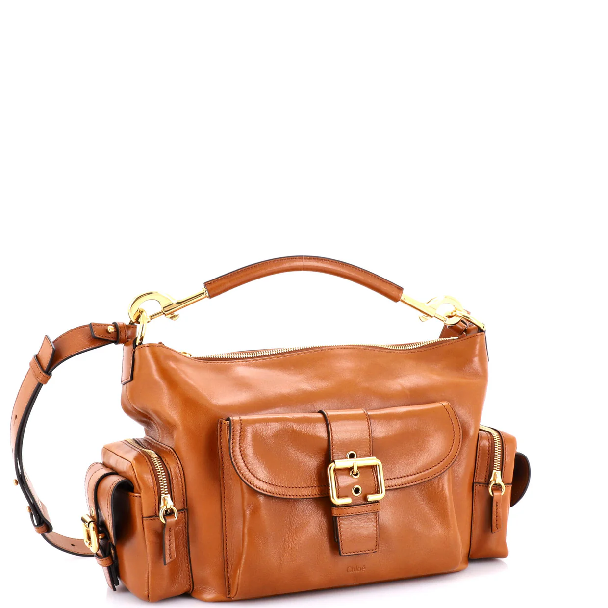 Camera Shoulder Bag Leather Medium - Deep Luxury