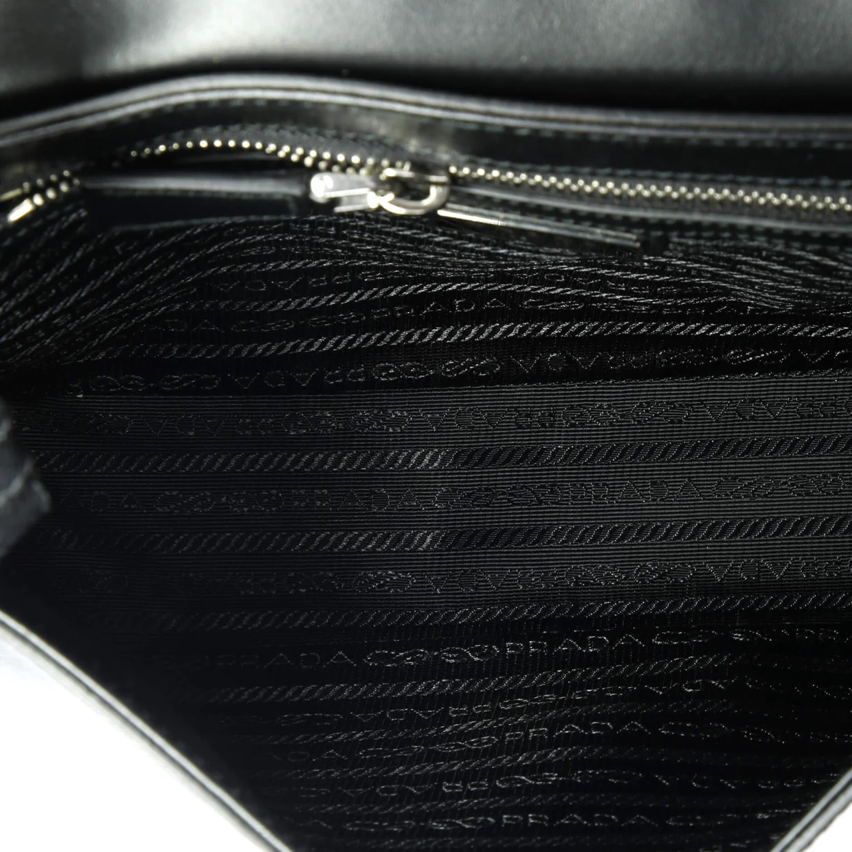 Triangle Logo Flap Crossbody Bag Embossed Saffiano Leather Small - Deep Luxury