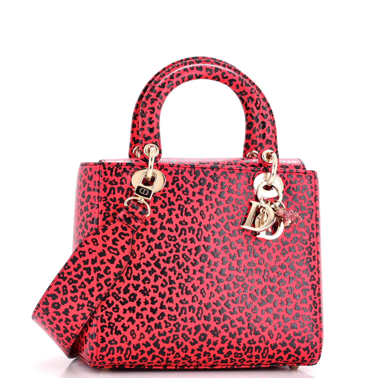 Lady Dior Bag Printed Leather Medium - Deep Luxury