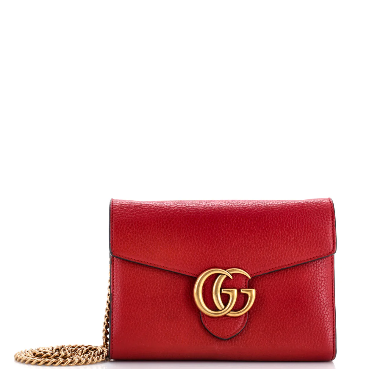 GG Marmont Chain Wallet Leather Mini - Deep Luxury