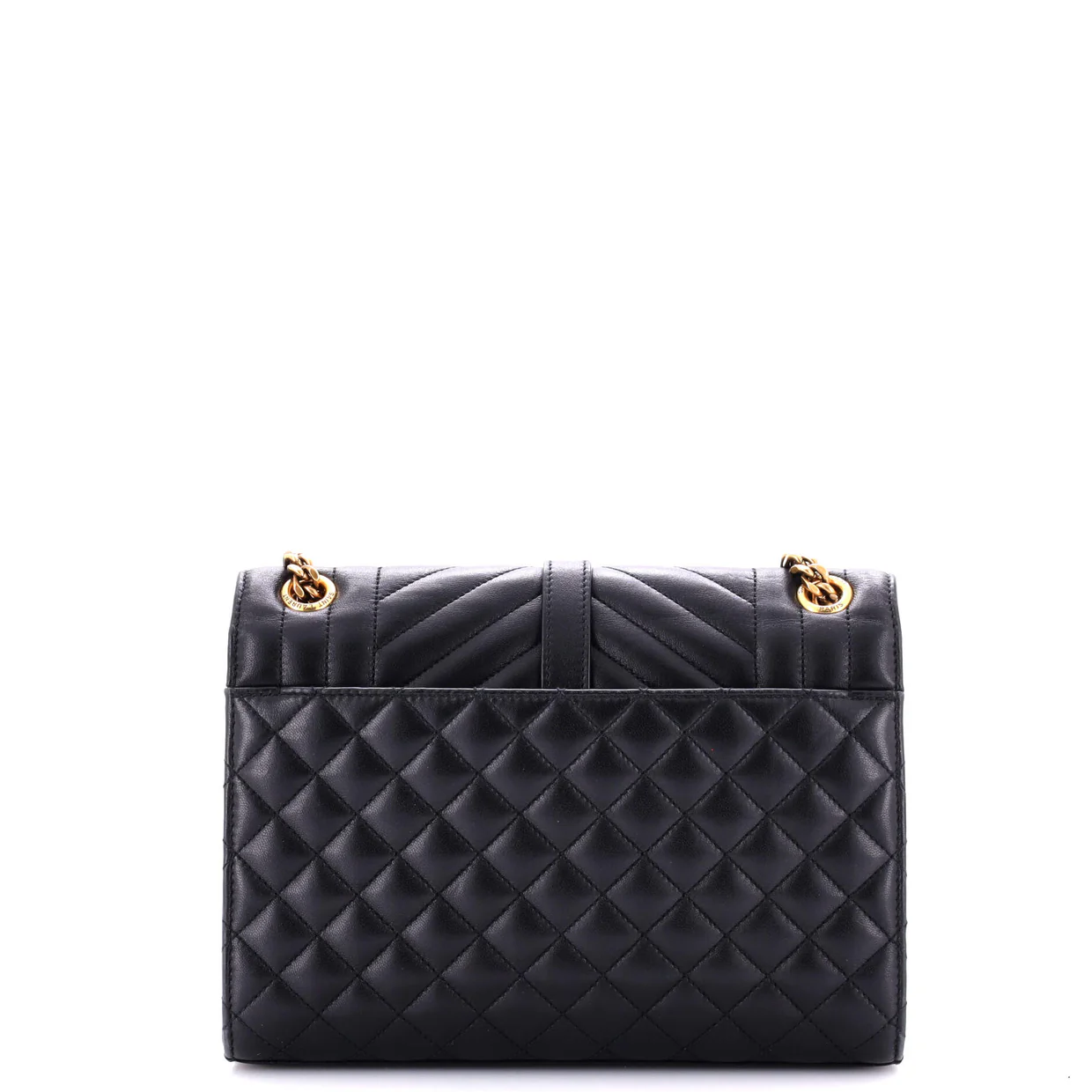 Classic Monogram Envelope Satchel Mixed Matelasse Leather Medium - Deep Luxury