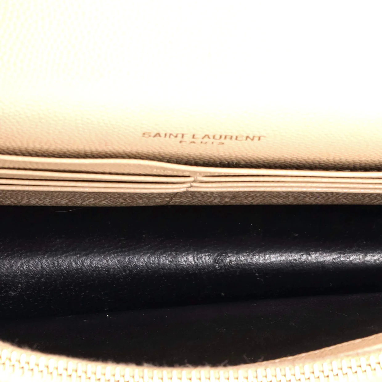Classic Monogram Wallet on Chain Matelasse Chevron Leather Small - Deep Luxury