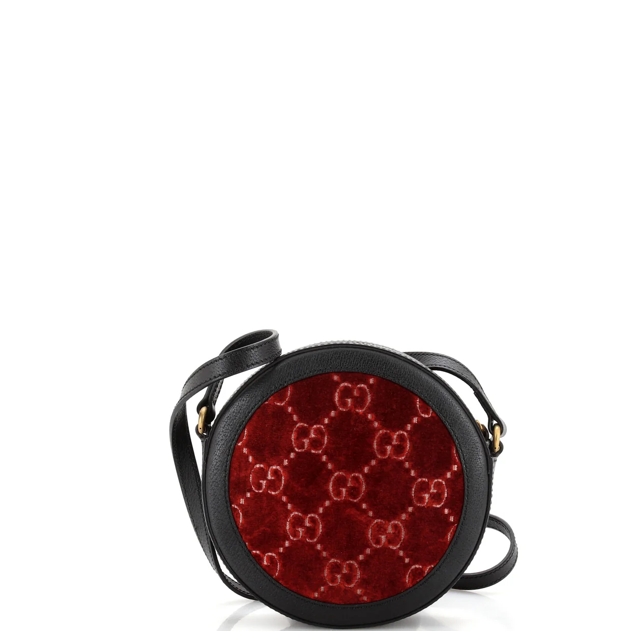 Ophidia Round Shoulder Bag GG Velvet Mini - Deep Luxury
