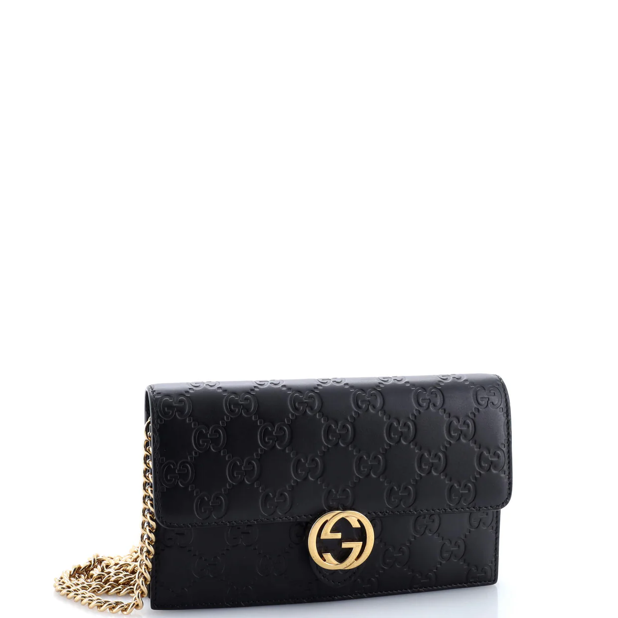 Icon Wallet on Chain Guccissima Leather - Deep Luxury