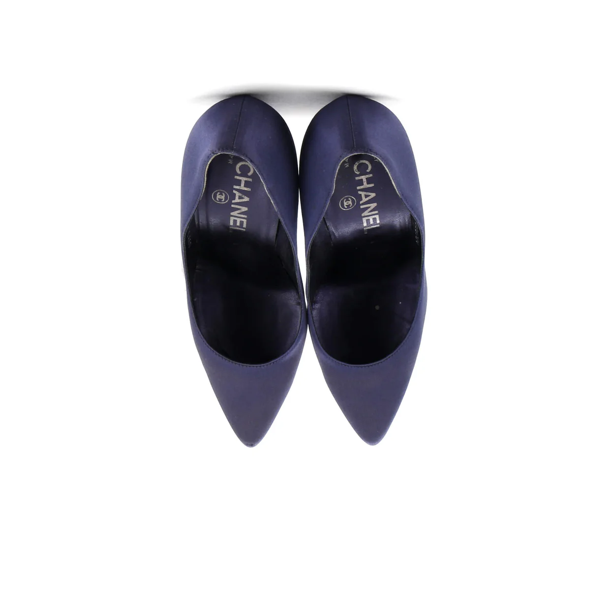 Women's Pointed Toe Pumps Satin and Lucite - Deep Luxury