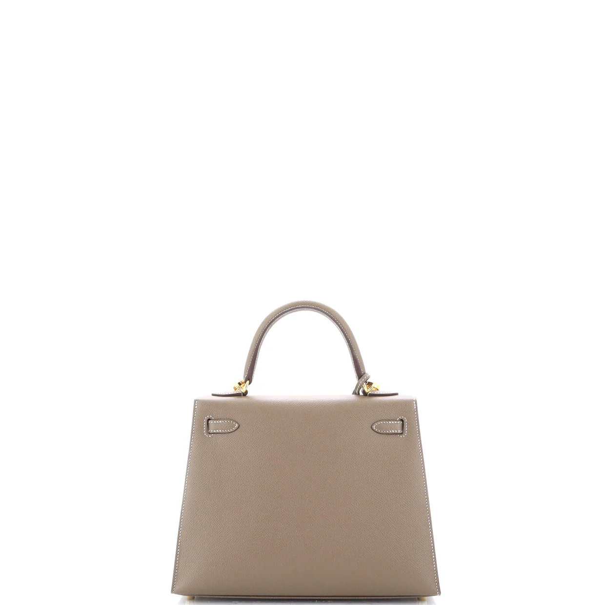 Kelly Handbag Grey Epsom with Gold Hardware 25 - Deep Luxury