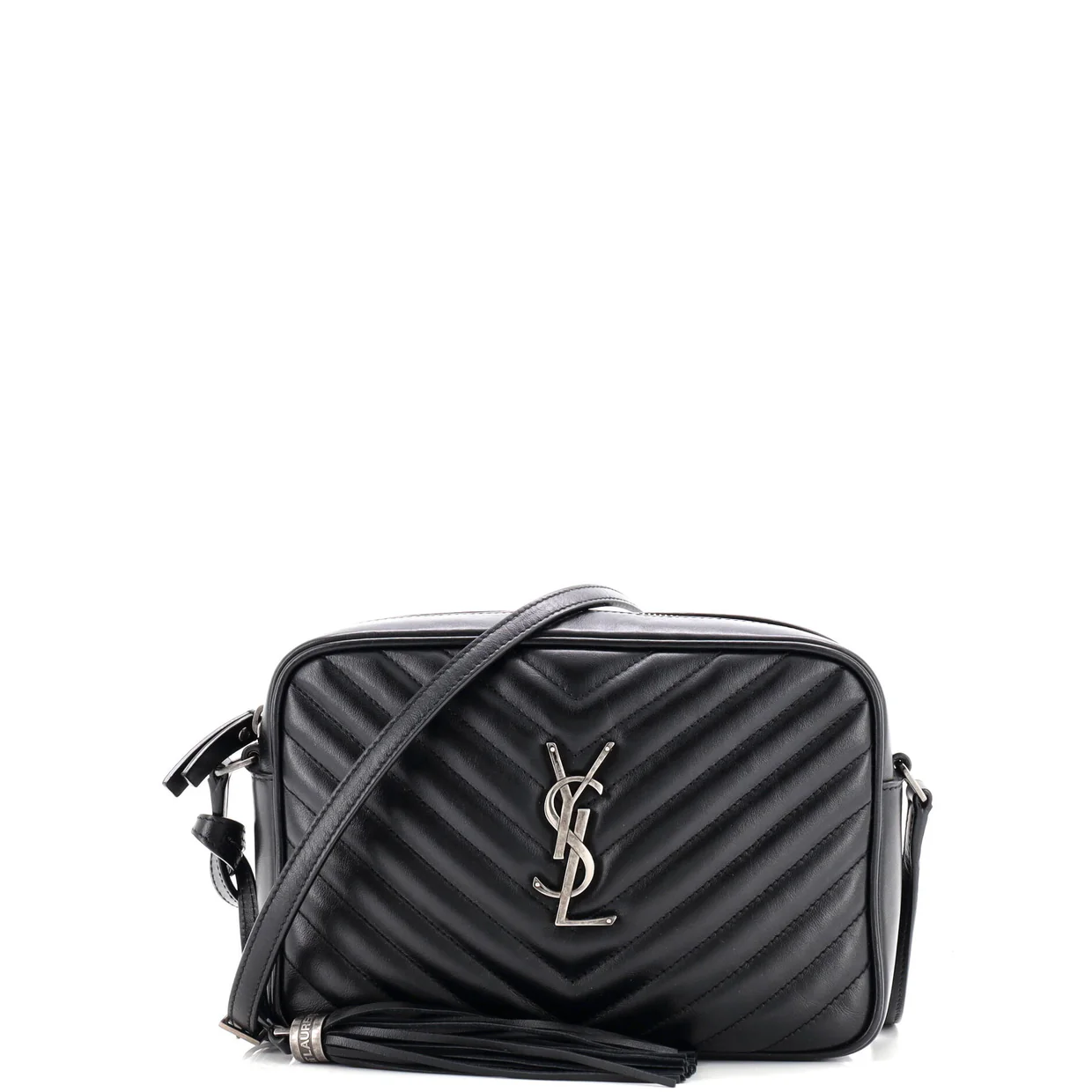 Lou Camera Bag Matelasse Chevron Leather Small - Deep Luxury