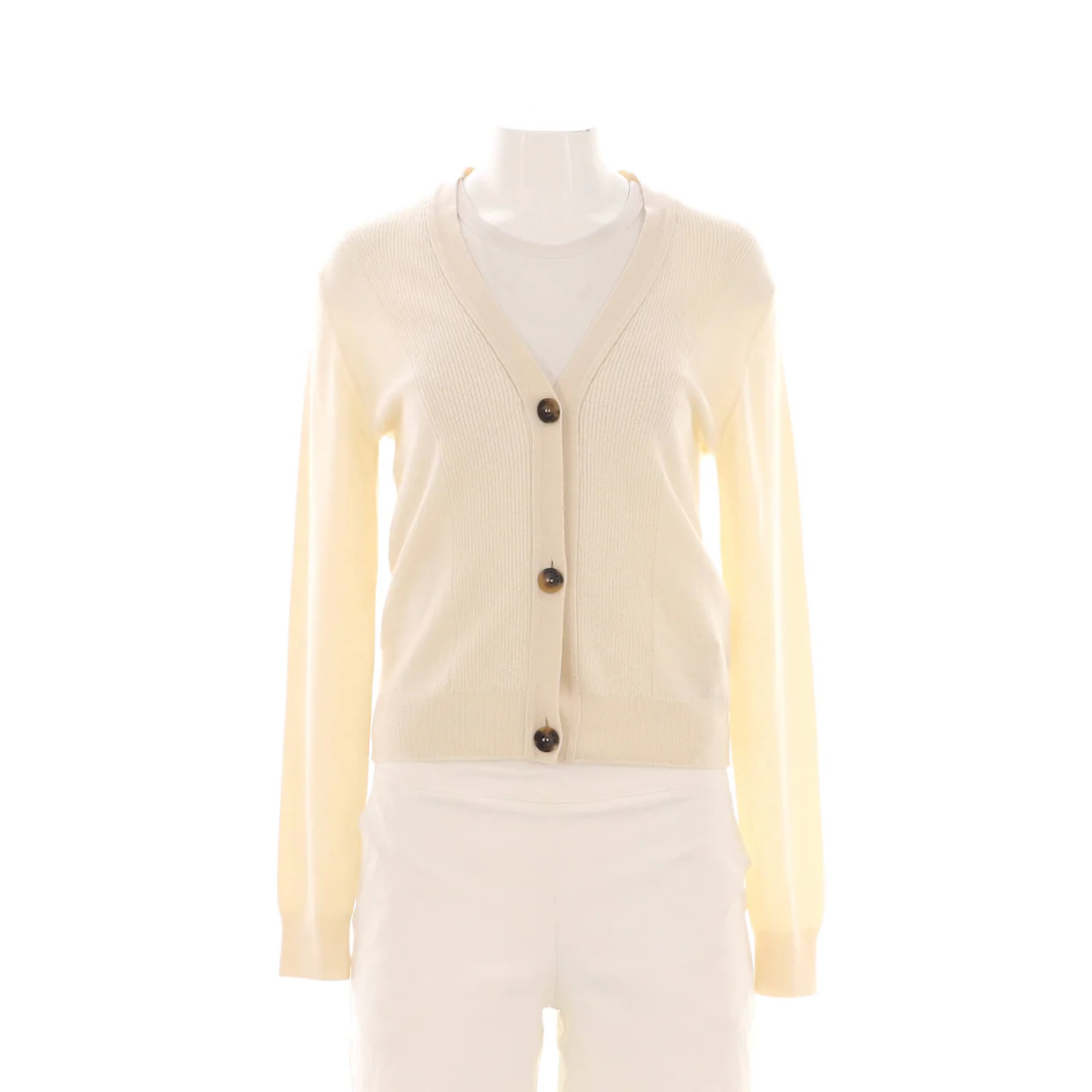 Women's V-Neck Cardigan Cashmere - Deep Luxury