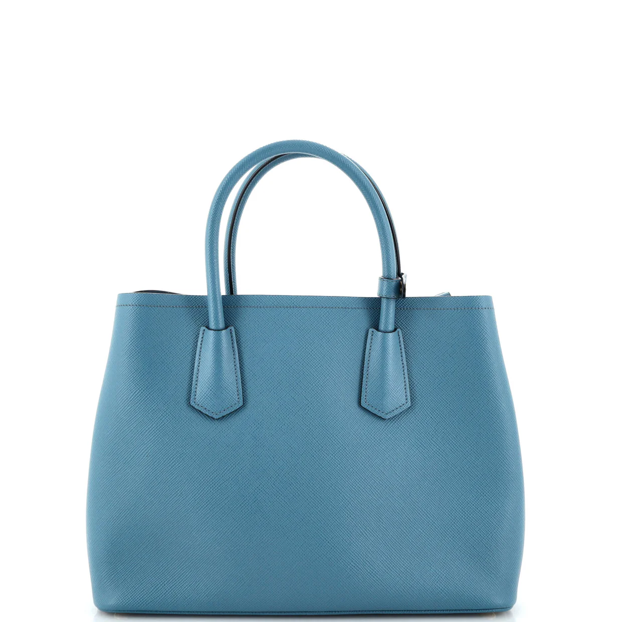 Cuir Double Tote Saffiano Leather Small - Deep Luxury