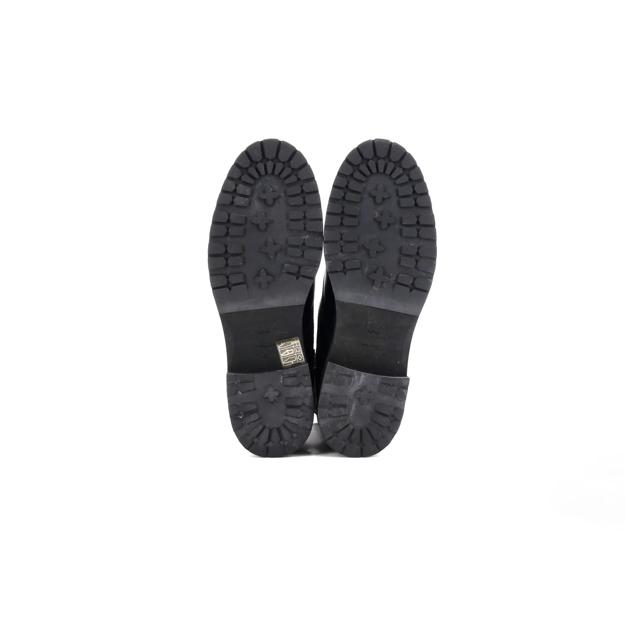 Women's Combat Boots FF Karligraphy Canvas with Leather - Deep Luxury