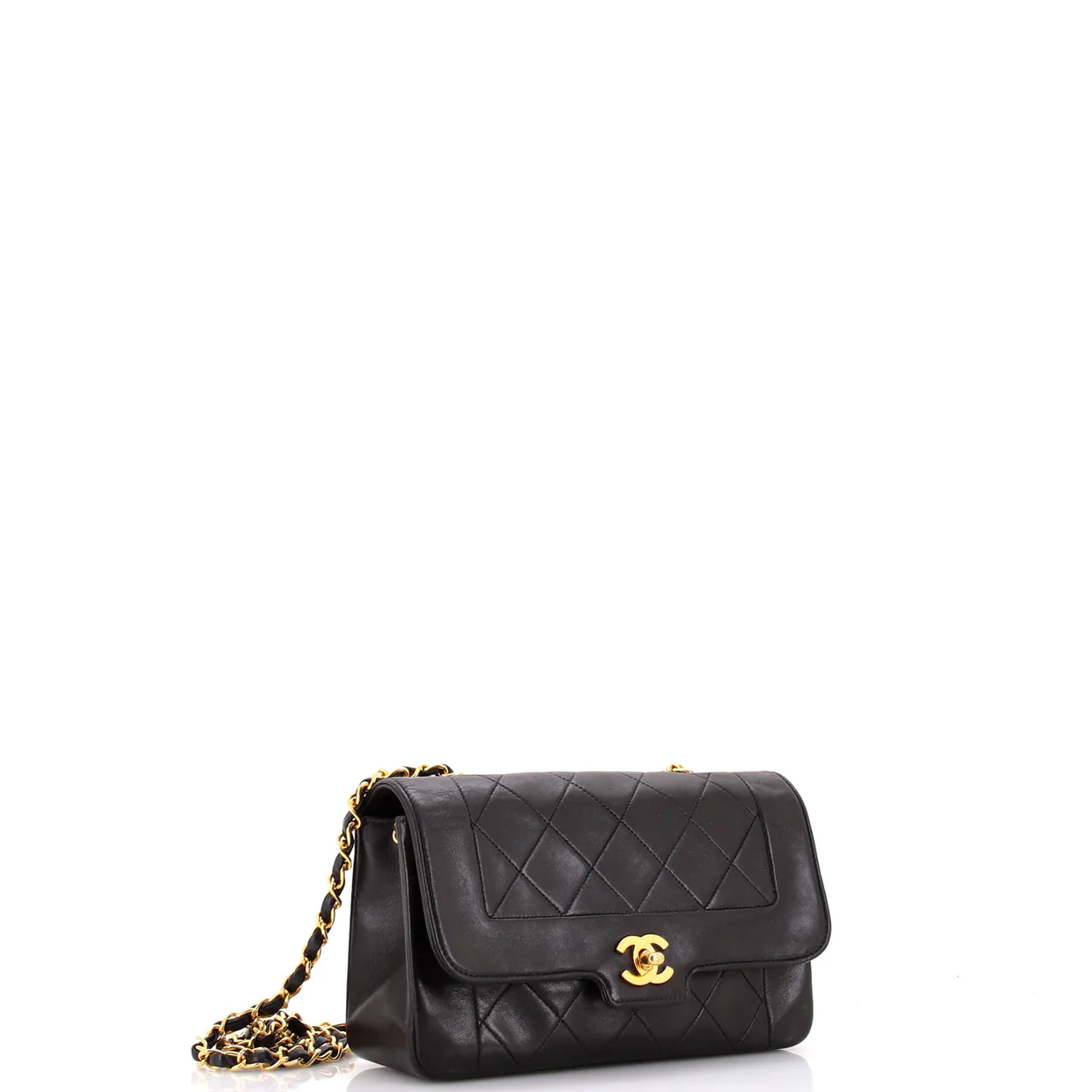 Vintage CC Chain Flap Bag Quilted Lambskin Small - Deep Luxury