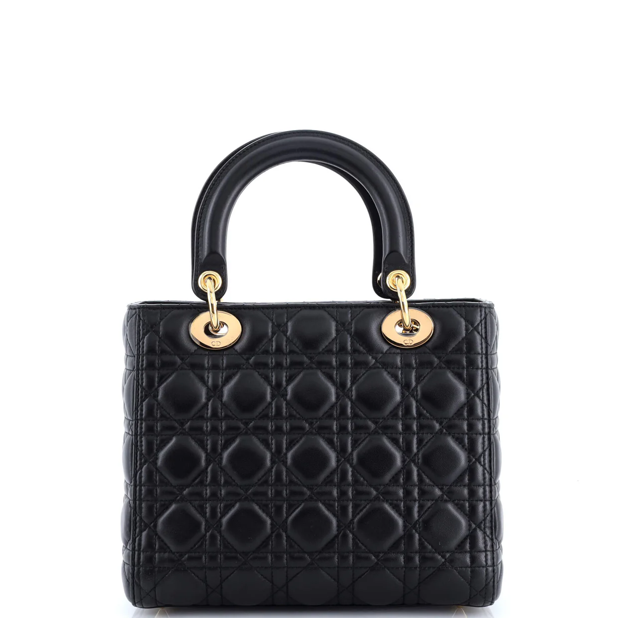 Lady Dior Bag Cannage Quilt Lambskin Medium - Deep Luxury