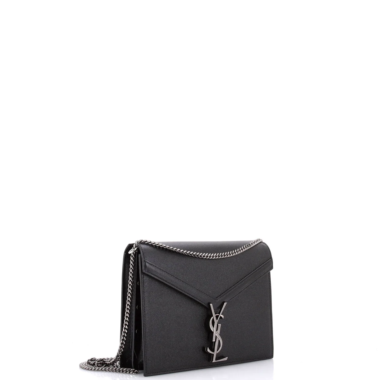 Cassandra Chain Shoulder Bag Leather Small - Deep Luxury