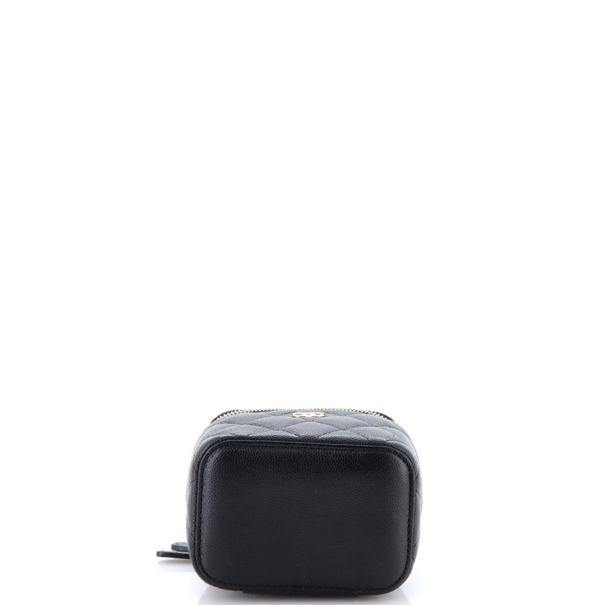 Classic Vanity Case with Chain Quilted Caviar Mini - Deep Luxury