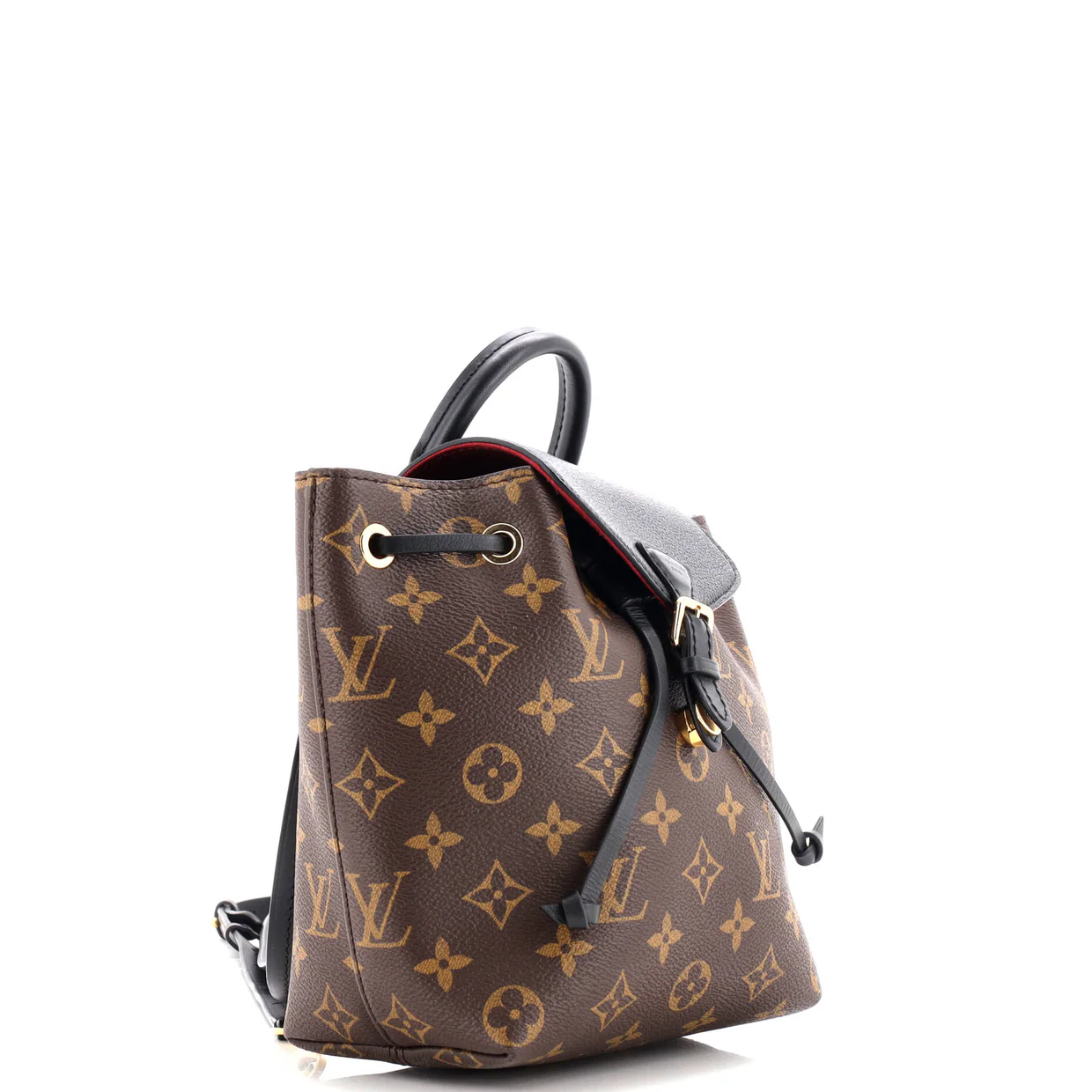 Montsouris NM Backpack Monogram Canvas with Leather BB - Deep Luxury