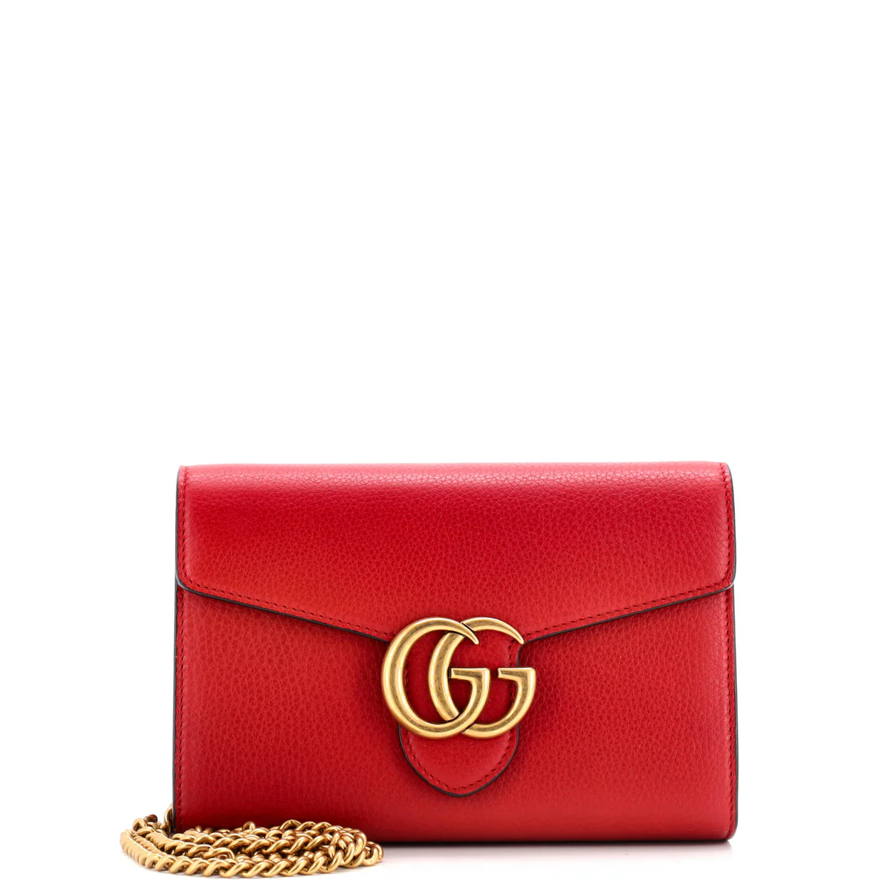 GG Marmont Chain Wallet Leather Mini - Deep Luxury