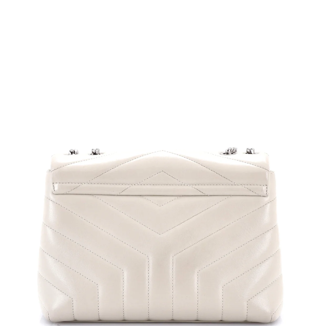 Loulou Shoulder Bag Matelasse Chevron Leather Small - Deep Luxury