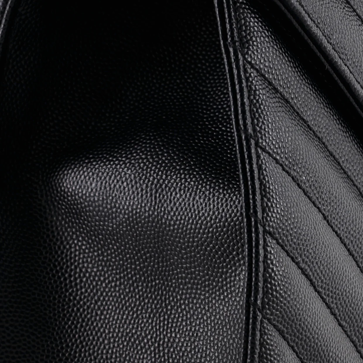 Classic Monogram Envelope Satchel Matelasse Chevron Leather Large - Deep Luxury