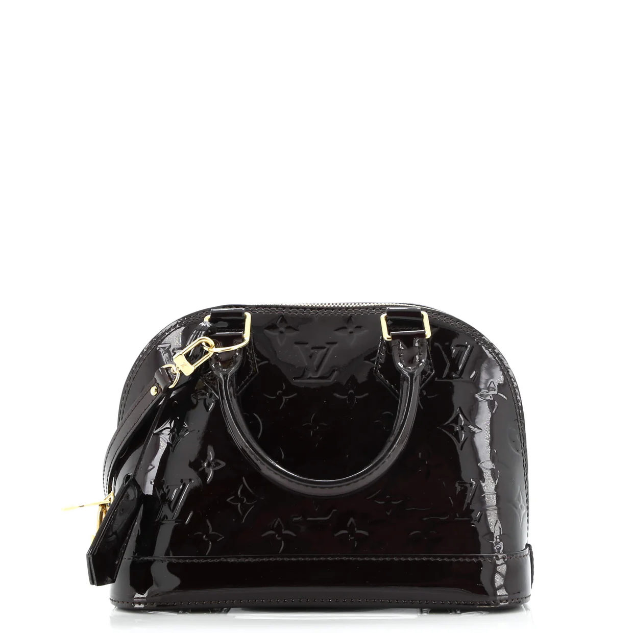 Alma Handbag Monogram Vernis BB - Deep Luxury