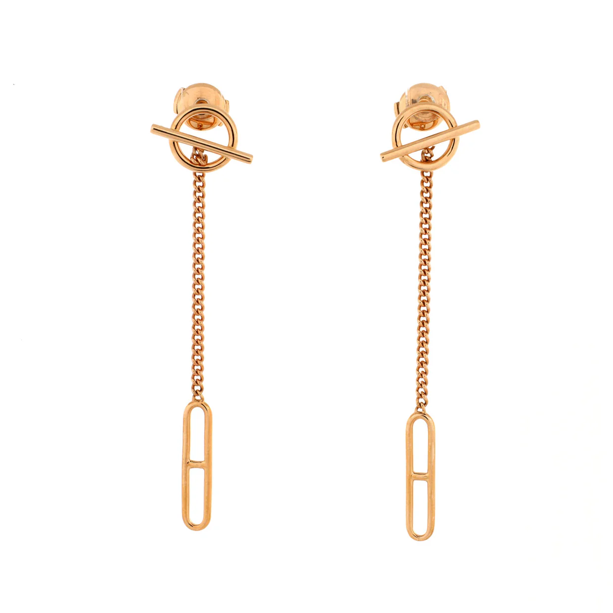 Echappee Drop Earrings 18K Rose Gold - Deep Luxury