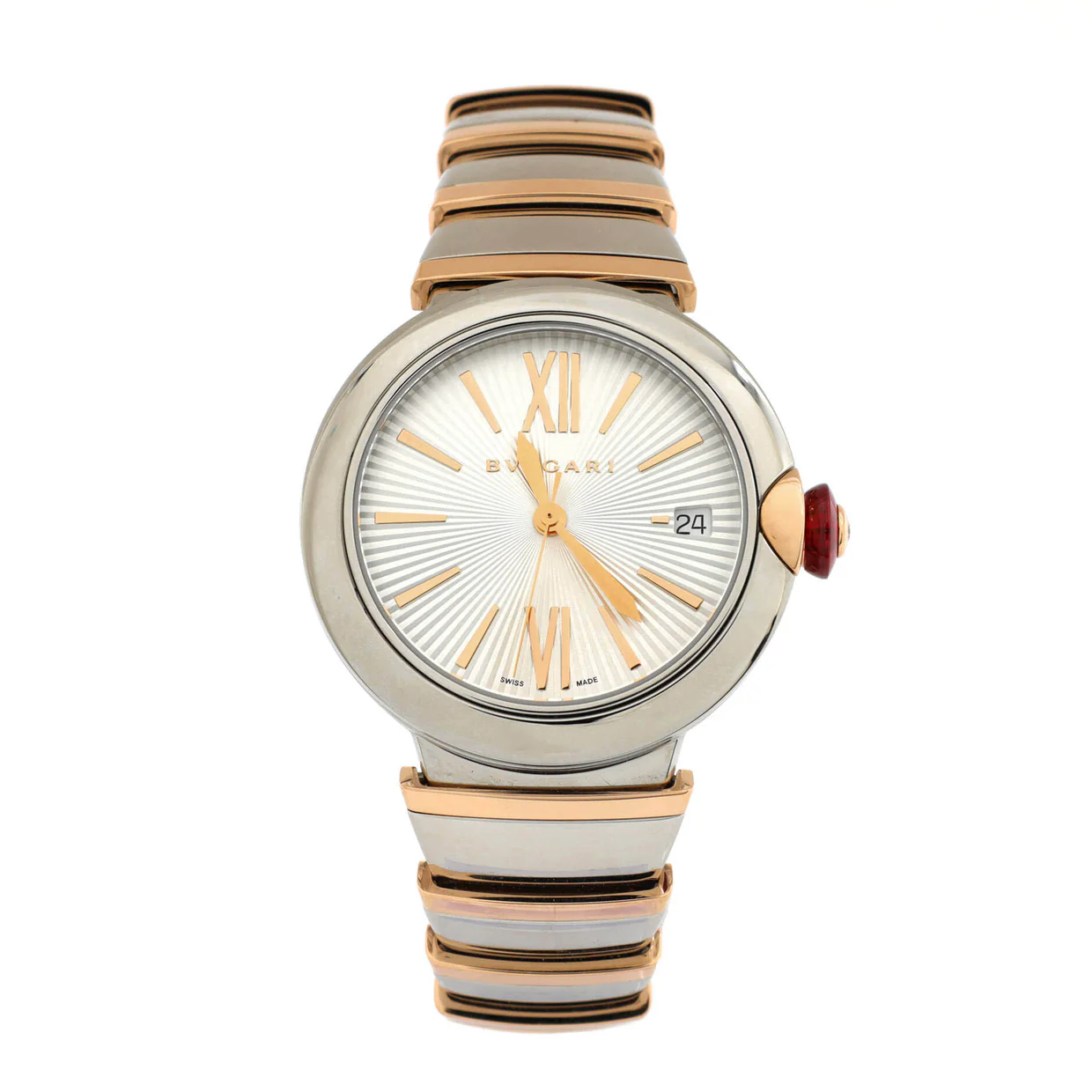 LVCEA Automatic Watch Stainless Steel and Rose Gold 36 - Deep Luxury