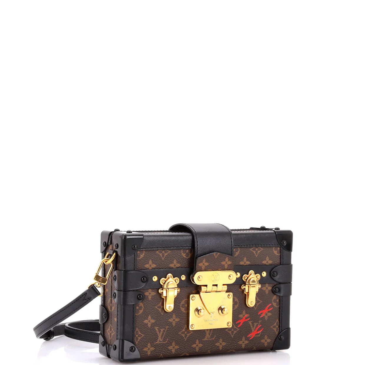 Petite Malle Handbag Monogram Canvas - Deep Luxury