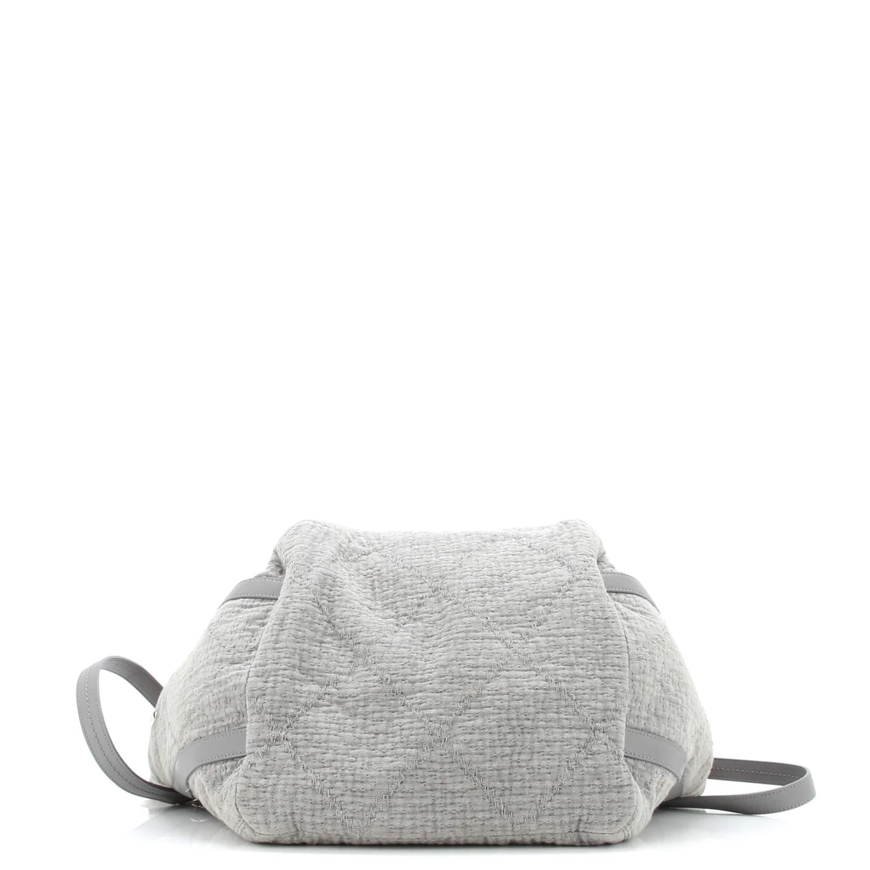 Double Face Deauville Tote Fringe Quilted Canvas Small - Deep Luxury